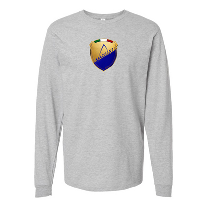 Men's Mazzanti Automobili Logo Cotton Long Sleeve T-Shirt