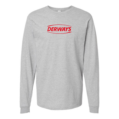 Men's Derways Logo Cotton Long Sleeve T-Shirt