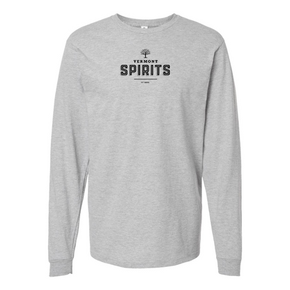Men's Vermont Spirits Logo Cotton Long Sleeve T-Shirt