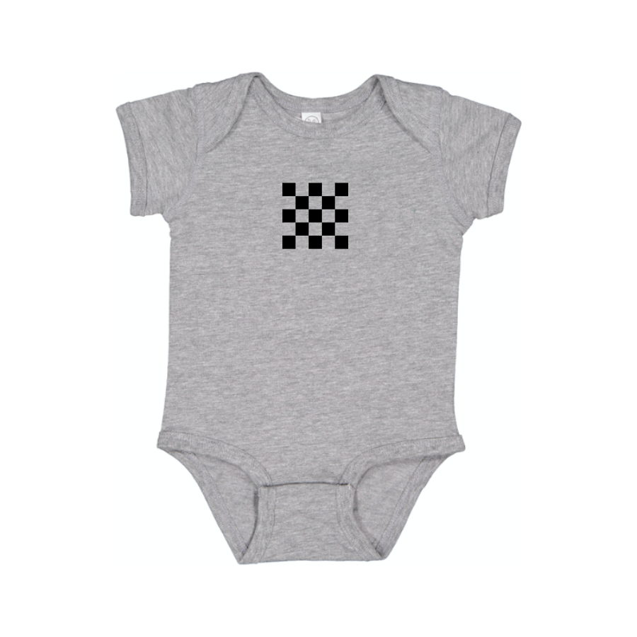 Checker Motors Corporation Logo Baby Romper Onesie