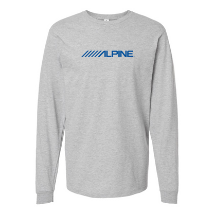 Men's Alpine Logo Cotton Long Sleeve T-Shirt