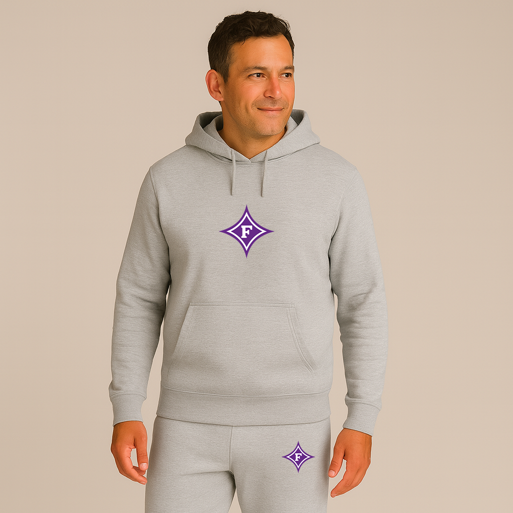 Men's Furman Paladins Logo Hoodie Joggers Set