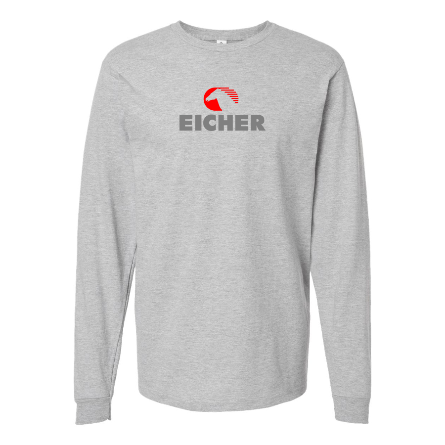 Men's Eicher Logo Cotton Long Sleeve T-Shirt