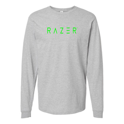 Men's Raze Logo Cotton Long Sleeve T-Shirt