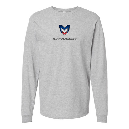 Men's Marussia Motors Logo Cotton Long Sleeve T-Shirt