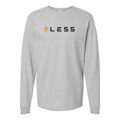 Men's LOGO LESS Logo Cotton Long Sleeve T-Shirt