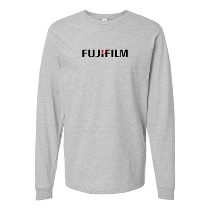Men's Fujifilm Logo Cotton Long Sleeve T-Shirt