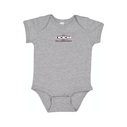 Crane Carrier Company Logo Baby Onesie Romper