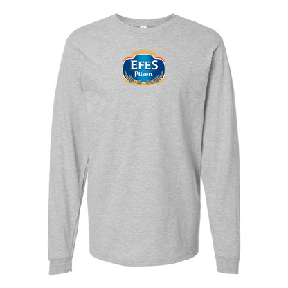 Men's Efes Logo Cotton Long Sleeve T-Shirt