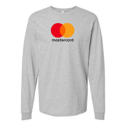 Men's Mastercard Logo Cotton Long Sleeve T-Shirt