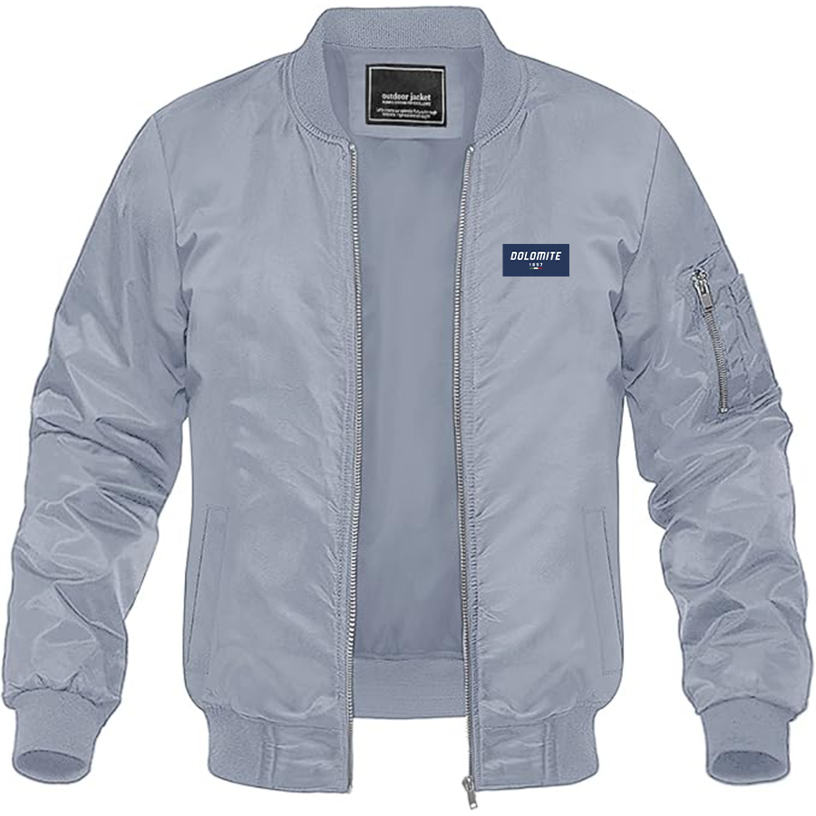 Men's Dolomite Logo Lightweight Bomber Jacket Windbreaker Softshell Varsity Jacket Coat