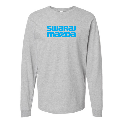 Men's Swaraj Mazda Logo Cotton Long Sleeve T-Shirt