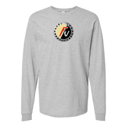 Men's Facel Vega Logo Cotton Long Sleeve T-Shirt