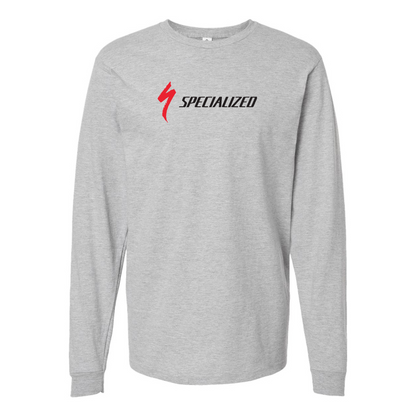 Men's Specialized Logo Cotton Long Sleeve T-Shirt