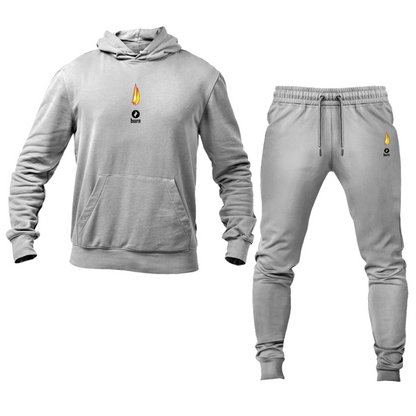 Men's Burn Logo Hoodie Joggers Set
