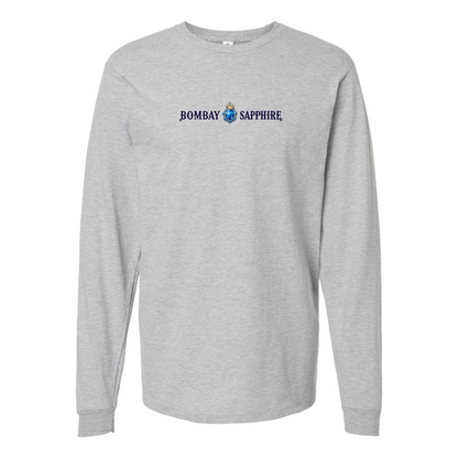 Men's Bombay Sapphire Logo Cotton Long Sleeve T-Shirt