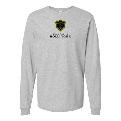 Men's Bollinger Logo Cotton Long Sleeve T-Shirt