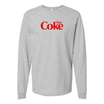 Men's Diet Coke Logo Cotton Long Sleeve T-Shirt