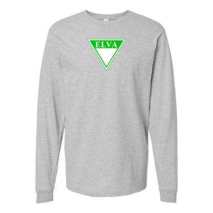 Youth Elva Logo Cotton Long Sleeve T-Shirt