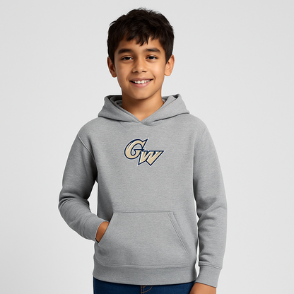 Youth George Washington Colonials Logo Pullover Hoodie