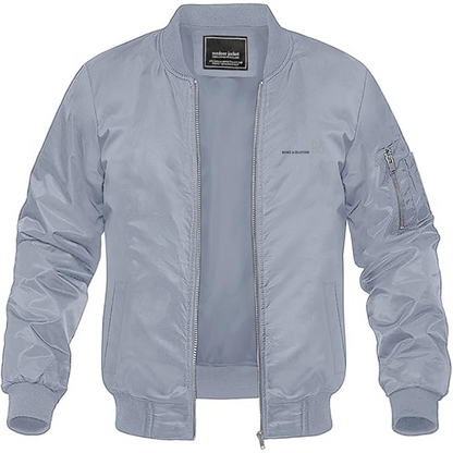 Men's Bang and Olufsen Logo Lightweight Bomber Jacket Windbreaker Softshell Varsity Jacket Coat