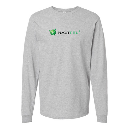 Men's Navitel Logo Cotton Long Sleeve T-Shirt