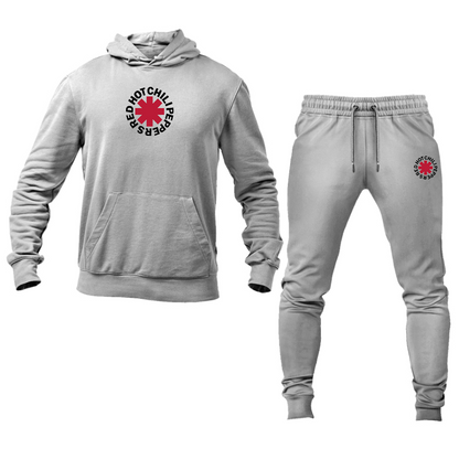 Men's Red Hot Chili Peppers  Logo Hoodie Joggers Set