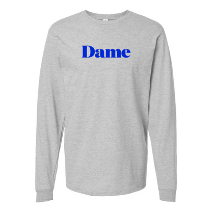 Men's Dame Products  Logo Cotton Long Sleeve T-Shirt