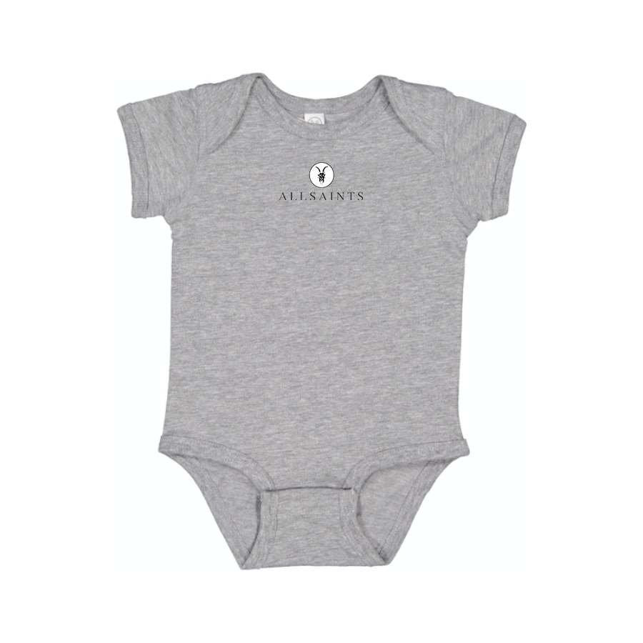 AllSaints  Logo Baby Onesie Romper