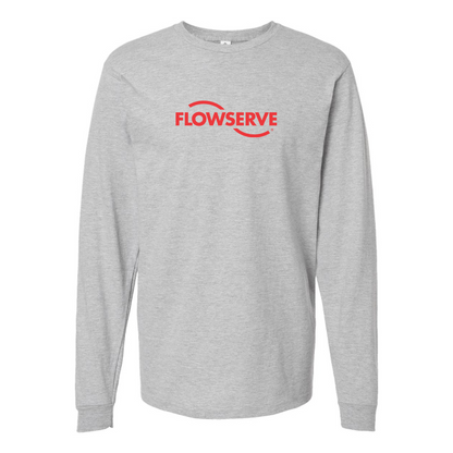 Men's Flowserve Logo Cotton Long Sleeve T-Shirt