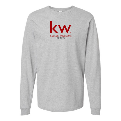 Men's Keller Williams Logo  Cotton Long Sleeve T-Shirt