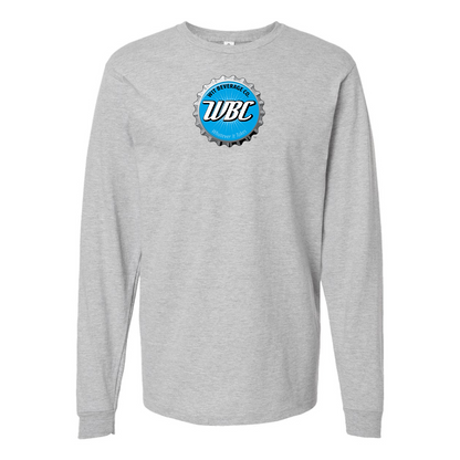 Men's Wit Beverage Company Logo Cotton Long Sleeve T-Shirt