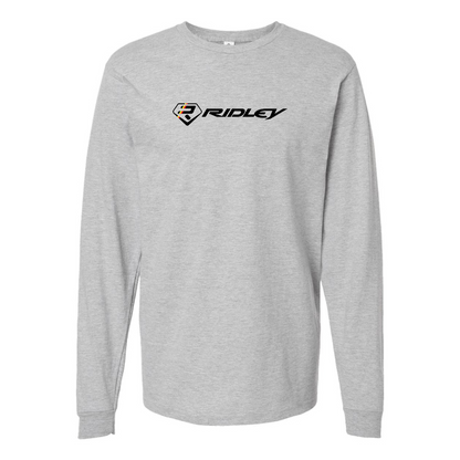 Men's Ridley Logo Cotton Long Sleeve T-Shirt