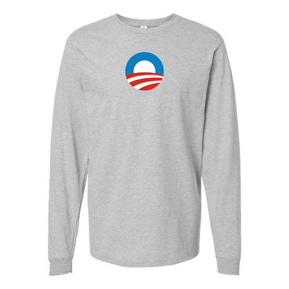 Youth Obama Logo Cotton Long Sleeve T-Shirt