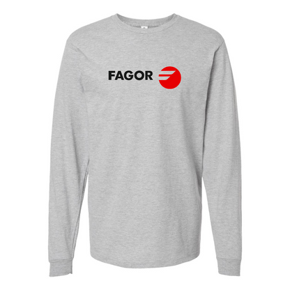 Men's Fagor Logo Cotton Long Sleeve T-Shirt