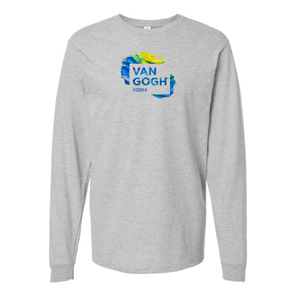 Men's Van Gogh Logo Cotton Long Sleeve T-Shirt