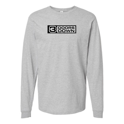 Men's 3 Doors Down Logo Cotton Long Sleeve T-Shirt