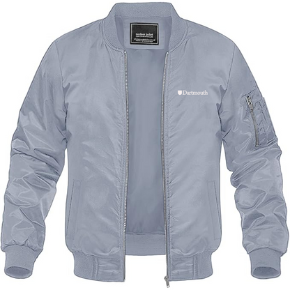 Men's Dartmouth College Lightweight Bomber Jacket Windbreaker Softshell Varsity Jacket Coat