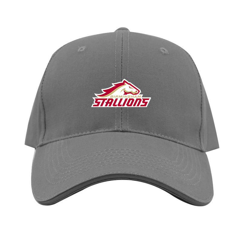 Birmingham Stallions Logo  Dad Baseball Cap Hat
