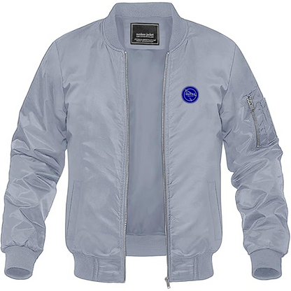 Men's Matra Sports Logo Lightweight Bomber Jacket Windbreaker Softshell Varsity Jacket Coat