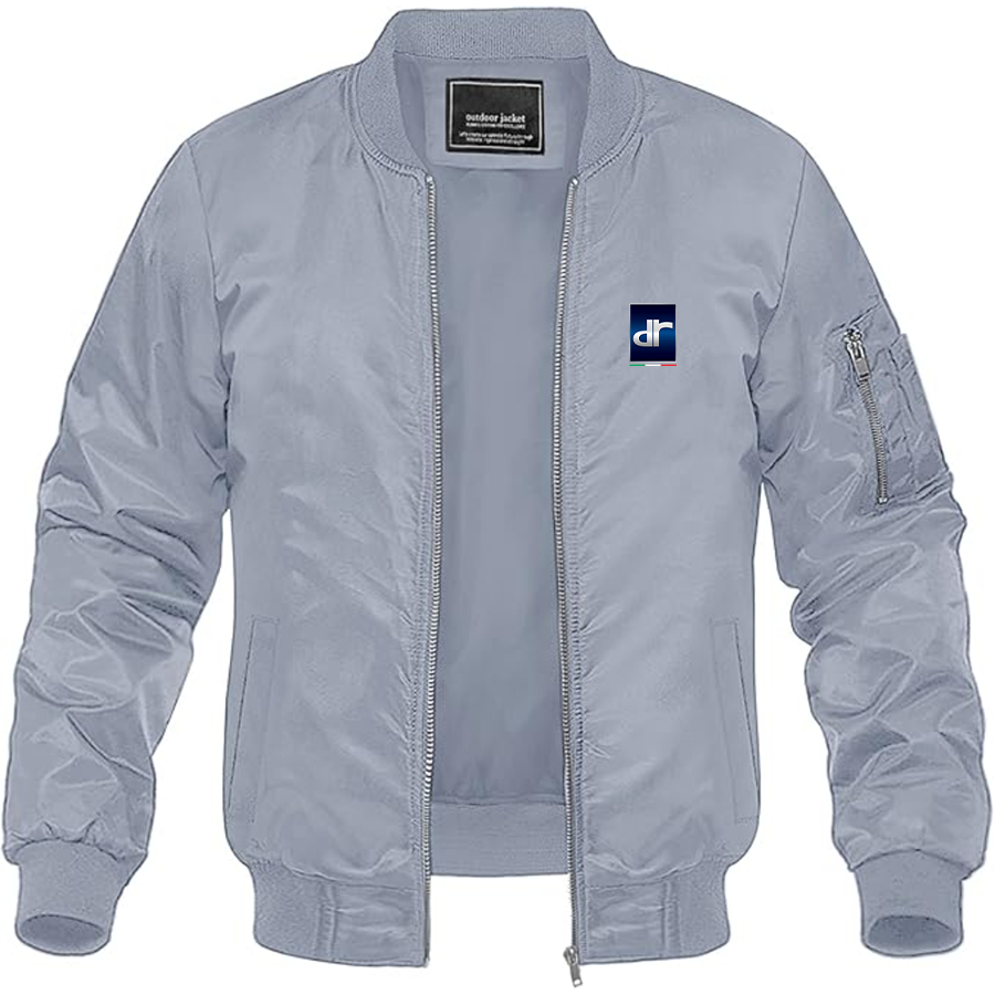 Men's DR Automobiles Logo Lightweight Bomber Jacket Windbreaker Softshell Varsity Jacket Coat