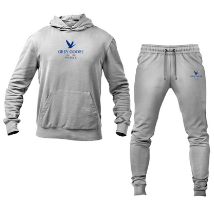 Men's Grey Goose Logo Hoodie Joggers Set
