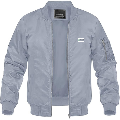 Men's Benelli Logo Lightweight Bomber Jacket Windbreaker Softshell Varsity Jacket Coat