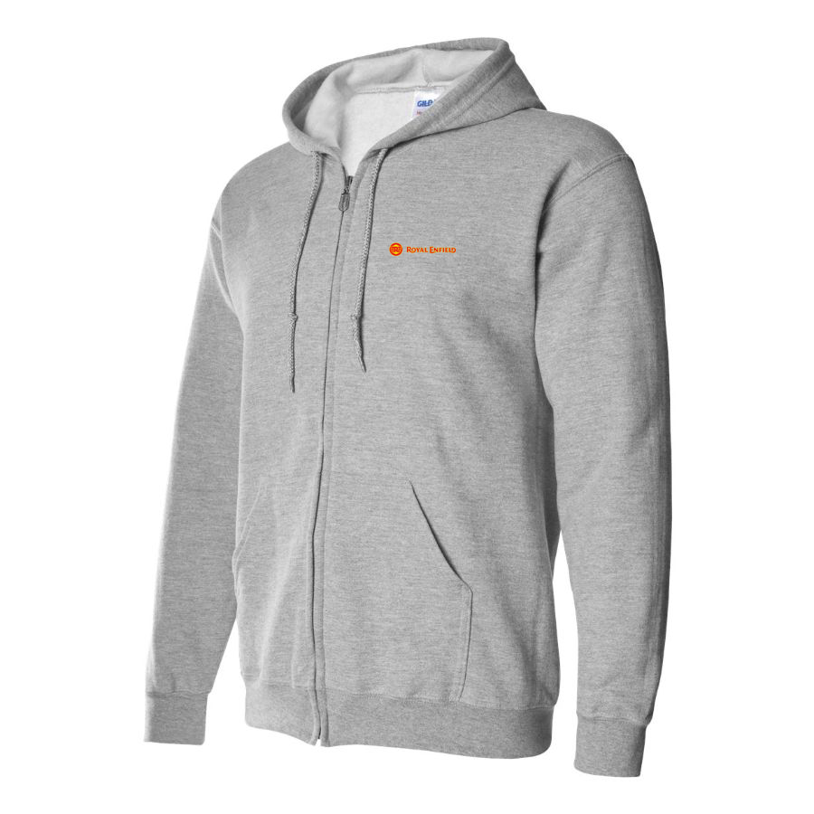 Men's Royal Enfield Logo Zipper Hoodie