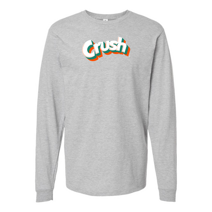 Men's Crush Logo Cotton Long Sleeve T-Shirt