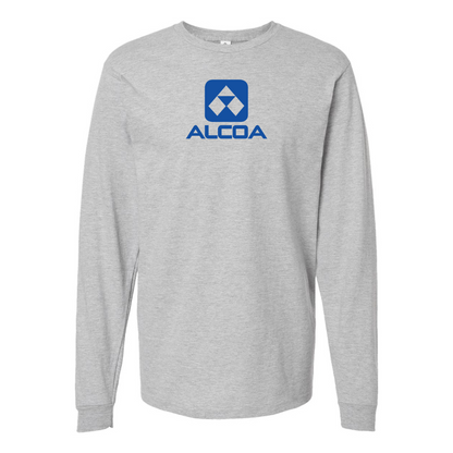 Men's Alcoa Logo Cotton Long Sleeve T-Shirt
