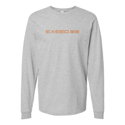 Men's Exeed Logo Cotton Long Sleeve T-Shirt