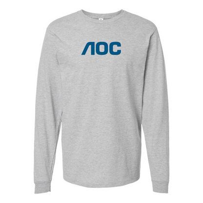 Men's AOC Logo Cotton Long Sleeve T-Shirt