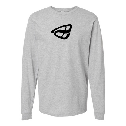 Men's Anfini Logo Cotton Long Sleeve T-Shirt