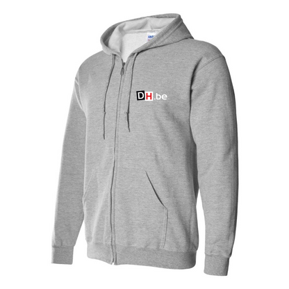 Men's DH Derniere Heure  Logo  Zipper Hoodie